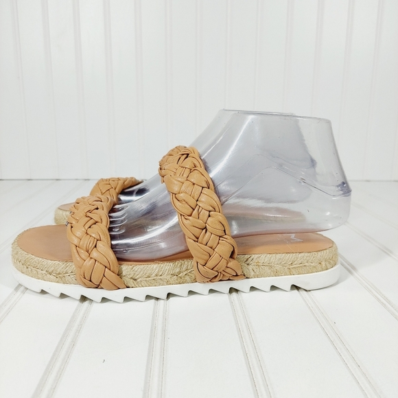 Marc Fisher Shoes - New Marc Fisher LTD Jaimee Leather Braided Espadrilles Sandals M76